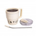 Термочашка Coffee & Tea з трубочкою бежева HP-14-23BE Термочашка Coffee & Tea з трубочкою бежева HP-14-23BE