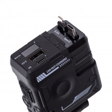 Автомобільний зарядний пристрій MECHA з висувними кабелями та портами USB/Type-C Чорний HP-A1B Автомобільний зарядний пристрій MECHA з висувними кабелями та портами USB/Type-C Чорний HP-A1B