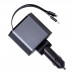 Автомобільний зарядний пристрій з висувними кабелями та портами USB-A/USB-C HP-C1 Автомобільний зарядний пристрій з висувними кабелями та портами USB-A/USB-C HP-C1