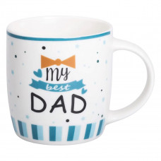 Чашка порцелянова з написами 450 (мл) My best dad RX-N240278MD Чашка порцелянова з написами 450 (мл) My best dad RX-N240278MD