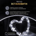 Гірлянда роса 20 метрів USB на 200 led світлодіодів крапля на зеленому дроті біла USB200L20MGW