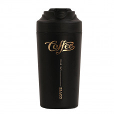 Термочашка Coffee з ремінцем 480 мл чорна HP-14-14B Термочашка Coffee з ремінцем 480 мл чорна HP-14-14B