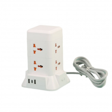 Мережевий фільтр подовжувач 4.8 м з лампою на 6 універсальних розеток з 2 USB, 1 Type-C, бездротова зарядка HP-5-3MF Мережевий фільтр подовжувач 4.8 м з лампою на 6 універсальних розеток з 2 USB, 1 Type-C, бездротова зарядка HP-5-3MF