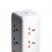 Мережевий фільтр подовжувач 2.8 м з лампою на 12 універсальних розеток з 2 USB, 1 Type-C, бездротова зарядка HP-5-9MF Мережевий фільтр подовжувач 2.8 м з лампою на 12 універсальних розеток з 2 USB, 1 Type-C, бездротова зарядка HP-5-9MF