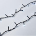 Новорічна гірлянда кімнатна нитка 22 м 220 LED чорний провід Білий W220LED22MBW