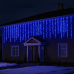Вулична гірлянда Бахрома 36 м 600 LED білий провід Синій 36MWBL