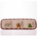 Менажниця порцелянова Merry Christmas на 3 секції 30×11×2.5 (см) прямокутна CR-1-41