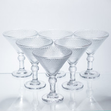 Набір келихів для мартіні Martini Glass 6 штук по 215 мл коктейльні HP-17-56 Набір келихів для мартіні Martini Glass 6 штук по 215 мл коктейльні HP-17-56