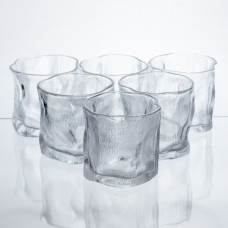 Набір склянок для напоїв Glacier Set 6 штук по 236 мл скляні HP-17-65