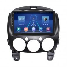 Штатная магнитола Lesko для Mazda Demio III (DE) 2007-2014 экран 9" 4/32Gb 4G Wi-Fi GPS Top