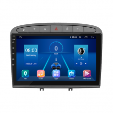 Штатная магнитола Lesko для Peugeot 408 I Рестайлинг 2017-н.в. экран 9" 2/32Gb Wi-Fi GPS Base