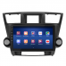 Штатная магнитола Lesko для Toyota Highlander II (U40) Рестайлинг 2010-2013 экран 10" 4/32Gb 4G Wi-Fi GPS Top