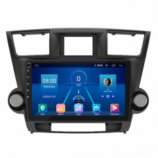 Штатная магнитола Lesko для Toyota Highlander II (U40) 2007-2010 экран 10" 4/64Gb 4G Wi-Fi GPS Top