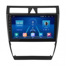 Штатная магнитола Lesko для Audi A6 II (C5) Рестайлинг 2001-2005 экран 9" 6/128Gb 4G Wi-Fi GPS Top