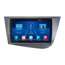 Штатная магнитола Lesko для SEAT Leon II 2005-2009 экран 9" 4/32Gb 4G Wi-Fi GPS Top