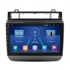 Штатная магнитола Lesko для Volkswagen Touareg II 2010-2014 экран 9" 4/64Gb 4G Wi-Fi GPS Top