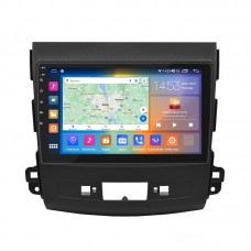 Штатная магнитола Lesko для Mitsubishi Outlander II 2005-2009 экран 9" 2/32Gb CarPlay 4G Wi-Fi GPS Prime