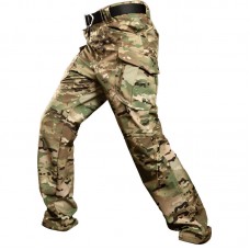 Зимние тактические штаны Soft shell S.archon X9JRK Camouflage CP на флисе 2XL