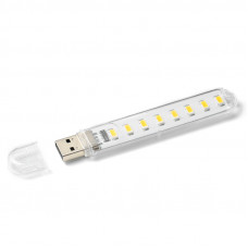 Лампа светодиодная USB H1926-8 LED для повербанка ноутбука Холодный свет