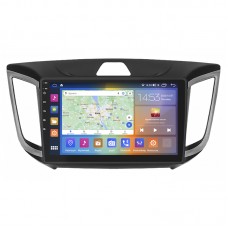 Штатная магнитола Lesko для Hyundai Creta I 2016-2020 экран 10" 4/64Gb CarPlay 4G Wi-Fi GPS Prime