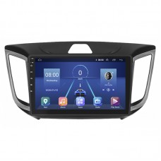 Штатная магнитола Lesko для Hyundai Creta I 2016-2020 экран 10" 6/128Gb 4G Wi-Fi GPS Top