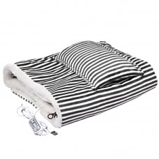 Плед шаль одеяло с подогревом от usb от повербанка 105*65 см Black Плед шаль одеяло с подогревом от usb от повербанка 105*65 см Black