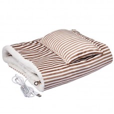 Плед шаль одеяло с подогревом от usb от повербанка 105*65 см Brown Плед шаль одеяло с подогревом от usb от повербанка 105*65 см Brown