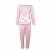 Женская тёплая махровая пижама Bunny Pink M Женская тёплая махровая пижама Bunny Pink M