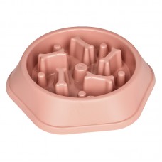 Миска для котов собак Taotaopets 119905 для медленной еды Pink