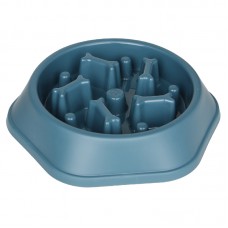 Миска для котов собак Taotaopets 119905 для медленной еды Blue