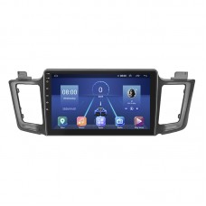 Штатная магнитола Lesko для Toyota RAV4 IV (CA40) Рестайлинг 2015-2019 экран 10" 2/32Gb 4G Wi-Fi GPS Top