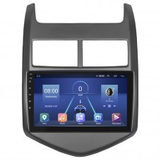 Штатная магнитола Lesko для Chevrolet Aveo II 2011-2020 экран 9" 4/64Gb 4G Wi-Fi GPS Top