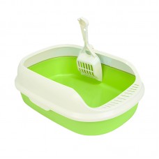 Туалет для кошек с лопаткой Taotaopets 226611 40*29*13,5 см Green