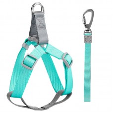 Шлея для собак или кошек с поводком Taotaopets 171120 Green L (2.0 cm)