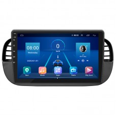 Штатная магнитола Lesko для Fiat 500 II 2007-2015 экран 9" 2/32Gb 4G Wi-Fi GPS Top