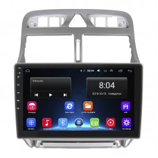 Штатная магнитола Lesko для Peugeot 307 I 2001-2005 экран 9" 2/32Gb Wi-Fi GPS Base