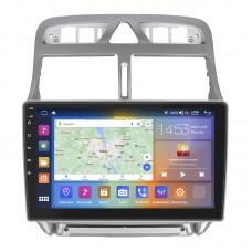 Штатная магнитола Lesko для Peugeot 307 I 2001-2005 экран 9" 4/64Gb CarPlay 4G Wi-Fi GPS Prime