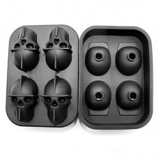 Силиконовая форма для льда CUMENSS Череп Black