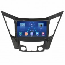 Штатная магнитола Lesko для Hyundai Sonata VI (YF) 2009-2014 экран 9" 4/32Gb 4G Wi-Fi GPS Top