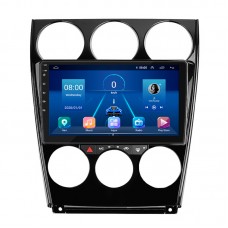 Штатная магнитола Lesko для Mazda 6 I (GG) Рестайлинг 2005-2008 экран 9" 2/32Gb 4G Wi-Fi GPS Top