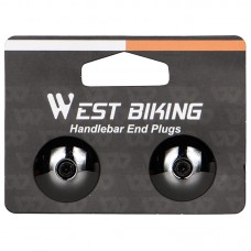 Заглушки в руль West Biking YP0804058 Black