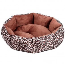 Лежак для котов собак круглый SY-2022-1208-97 Leopard S (40*18 см)