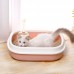 Туалет лоток для кошек с лопаткой Taotaopets 225501 46*38*13 см Pink