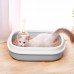Туалет лоток для кошек с лопаткой Taotaopets 225501 46*38*13 см Gray Туалет лоток для кошек с лопаткой Taotaopets 225501 46*38*13 см Gray