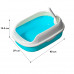 Туалет для кошек с лопаткой Taotaopets 226611 40*29*13,5 см Blue Туалет для кошек с лопаткой Taotaopets 226611 40*29*13,5 см Blue