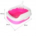 Туалет для кошек с лопаткой Taotaopets 226611 40*29*13,5 см Pink Туалет для кошек с лопаткой Taotaopets 226611 40*29*13,5 см Pink