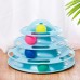 Игрушка Taotaopets 077705 для кота интелектуальная 4-ёх уровневая Башня 25*16.5 см Blue
