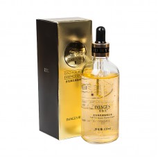 Сыворотка для лица питательная антивозрастная с экстрактом золота IMAGES Gold Flakes Gold Foil Beauty Essence Liquid 100 мл