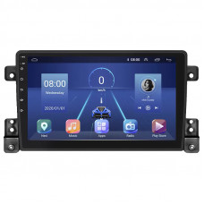 Штатная магнитола Lesko для Suzuki Grand Vitara III 2005-2008 экран 9" 6/128Gb 4G Wi-Fi GPS Top