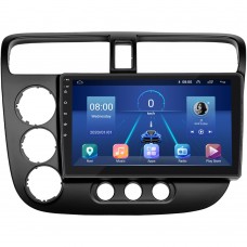 Штатная магнитола Lesko для Honda Civic VII 2000-2003 экран 9" 4/32Gb 4G Wi-Fi GPS Top